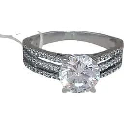 Серебряное кольцо Агни ФРЕЗИЯ с фианитами. 1008/1Р-CZ 19