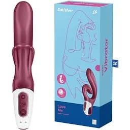 Вибратор-кролик Satisfyer Love Me 22 см бордовый