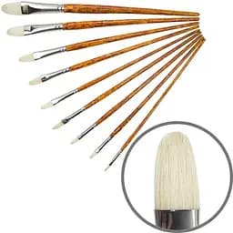 Пензель щетина овальна Grace 2023FR № 5 довга ручка Kolos