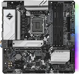 Материнская плата AsRock B560M Steel Legend (B560M Steel Legend) (Socket 1200, Intel B560, Micro-ATX) Б/у