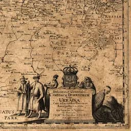 Інтер'єрна картина Загальна карта України 1648 року Гійома де Боплана, Beauplan Ukraine XVII map, істория, 83×106 см (id6040) - мініатюра 6