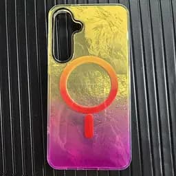 Чохол TPU Shiny Mountain (MagFit) для Samsung Galaxy S24 Yellow / Pink - мініатюра 4