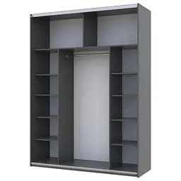 Шафа-купе Doros G-Caiser Графіт 2 Дзеркала 180х60х240 (42005012) - мініатюра 2