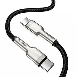 Кабель Baseus Cafule Series Metal Data Cable Type-C to Type-C 100W 1m Black - мініатюра 2