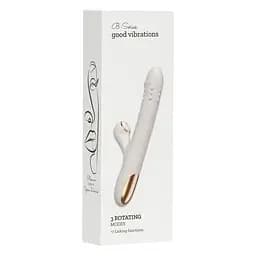 Вібратор для подвійної стимуляції Silicone Vibrator 3 режими обертання та 7 режимів лизання Boss Series 63-00079 101964