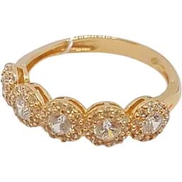 Золоте кільце Імперія золота з фіанітами. КВ818(В)І 16,5