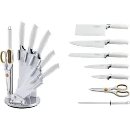 Набір ножів із 8 предметів білий Royalty Line 20/23/34/30/34 см Білий 000279714