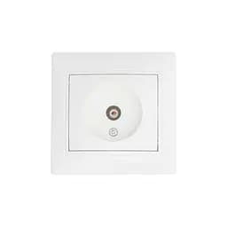 Розетка BW-2009 1-на телевізійна біла
