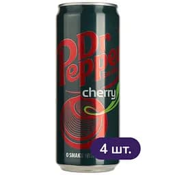 Напиток Dr. Pepper Cherry 330 мл х 4 шт. ж/б