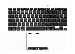 Клавіатура для ноутбука Apple MacBook Pro (A1425) Black, (Silver TopCase), RU (горизонтальний ентер) - мініатюра 2