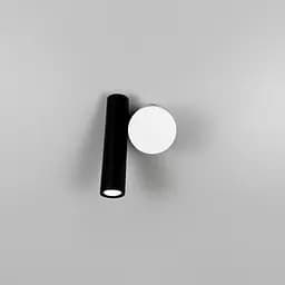 Бра зі спотом у чорно-білому корпусі 14х9 см Line F Арт. B326/1 BK|WT