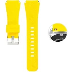 Ремінець для Samsung Gear S3 - жовтий силікон розмір L Watchbands (WB001YELLOWNW1)