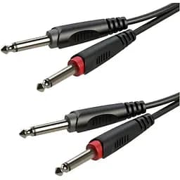 Готовый аудио кабель Roxtone 2xJack 6.3 mono - 2xJack 6.3 mono SAC-C100-L3 6 м