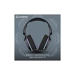 Навушники GamePro Asgard Bragi 7.1 RGB Tri-Mod Black (HSW250B) - мініатюра 9
