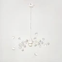 Люстра-молекула в белом на 24 светодиодов | Ст. SP 06/24 WT | Line F