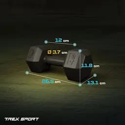 Гантелі для фітнесу композитні TREX Sport TX-004CD 2x4кг - мініатюра 5