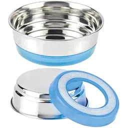 Миска для собак и кошек Croci Neon 0.2 л 12 см голубая