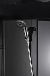 Душовий бокс з гідромасажем Mixxus Strong SBH01-90x90x215-GR Satin з високим піддоном MI6889, Хром матовый, тонований, хром матовий - мініатюра 6