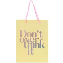 Набір подарункових пакетів Axent Don't overthink it паперові 18х24 см 5 шт. (8501-30-A) - мініатюра 2