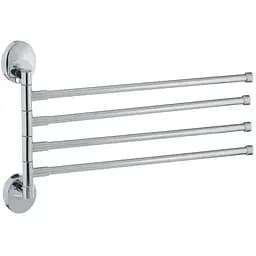 Тримач для рушника Zerix LR3314 LL1444 з 4 поворотними планками Хром