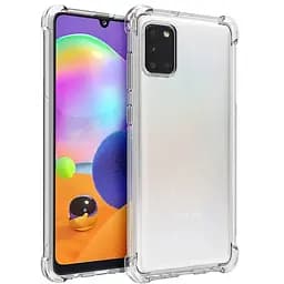 Чехол TPU Getman Ease logo усиленные углы Full Camera для Samsung Galaxy A31 Бесцветный прозрачный