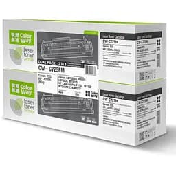 Картридж Canon 725, Black, LBP-6000/6020, MF3010, 1600 стр., ColorWay, Dual Pack (CW-C725FM)