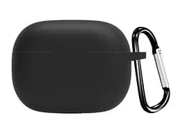 Чохол-накладка DK для Realme Buds T300 Silicone Candy Friendly з карабіном (017219) (black) - мініатюра 2