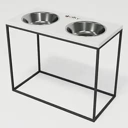 Hollky Base XL40 — миски на підставці для великих собак (2 × 1,8 л, висота 40 см) - мініатюра 2