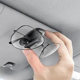 Автоутримувач для окулярів Baseus Platinum Eyewear Clip ACYJN-A01 Black - мініатюра 6