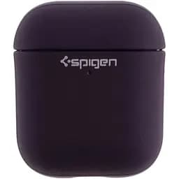Футляр с нейлоновым шнурком Spigen Leather Armor Airpods 1/Airpods 2 Purple (35259_3345592)