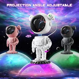Проектор астронавта LAMPET Galaxy Starry Sky з дистанційним керуванням та таймером - мініатюра 7