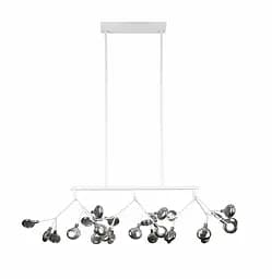 Люстра Levistella 918LP264-27 WH+BK, 27 плафонов, білий та чорний, метал, сучасний стиль для дому