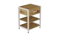 Тумба універсальна Ferrum-decor Вів'єн 1/2 50x41x40 білий ДСП Дуб Артізан 16мм (FRD-104129) - мініатюра 6
