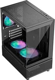 Корпус 1stPlayer Mi2-A-BK-2F7R-1F7 Black без БП - мініатюра 2