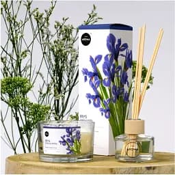 Ароматична свічка Aroma Home Ірис з білою трояндою з натурального воску 115 г - мініатюра 2