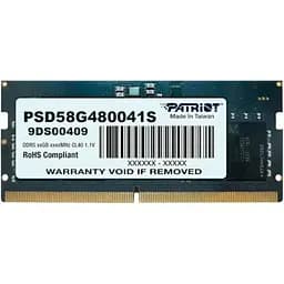 Модуль пам`яті SO-DIMM DDR5 8GB/4800 Patriot Signature Line (PSD58G480041S) - мініатюра 2