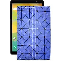 Чохол StatusCASE з екошкіри для планшету Prestigio MultiPad Grace 4891 10.1 4G Синій ромб