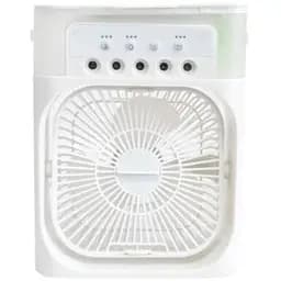 Настільний вентилятор з функцією зволоження повітря 4в1 Air Cooler Fan USB LED White