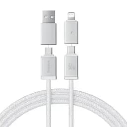 Дата кабель Baseus Versatile Two-for-Two USB/Type-C to Type-C/Lightning 60W (2m) (P10383000)