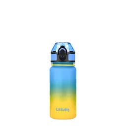 Дитяча пляшка для води LittleBig UZSPACE 3020Yellow-Blue 350 мл, жовто-блакитна