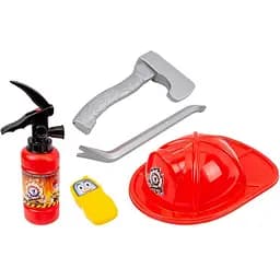 Дитяча іграшка ТехноК Набір пожежника 8591TXK каска вогнегасник інструменти