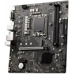 Материнська плата MSI PRO LGA1700, H610M-G DDR4, H610, 2xDDR4, Int.Video(CPU), 4xSATA3, 1xM.2, 1xPCI-E 16x 4.0, 1xPCI-E 1x 3.0, 1xM. 4xUSB3.2/6xUSB2.0, VGA/HDMI/DP, MicroATX - мініатюра 3