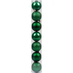 Набор новогодних шаров Novogod'ko 6 см зеленый 7 шт. (974026)