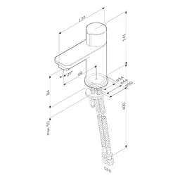 Змішувач для умивальника Am.Pm X-Joy TouchReel F85A02500 Хром - мініатюра 7