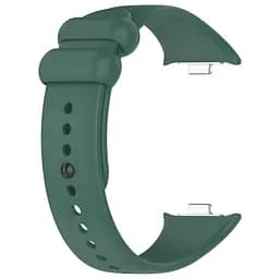 Силіконовий ремінець для фітнес браслетів Xiaomi Mi Band 8 Pro/9 Pro Redmi Watch 4/5, Silicone, dark green, зі зручною застібкою, на фітнес трекер та смарт годинник, ArmorStandart (ARM73970) - мініатюра 3