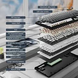 Ігрова клавіатура ATTACK SHARK X98 PRO , Чорний - мініатюра 5