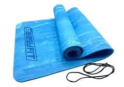 Коврик для йоги и фитнеса EasyFit PER Premium Mat 8 мм Синий