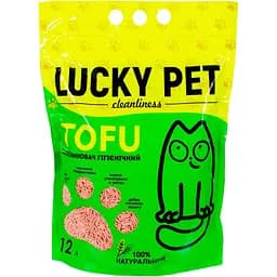 Наповнювач для котячого туалету Lucky Pet тофу полуниця 12 л