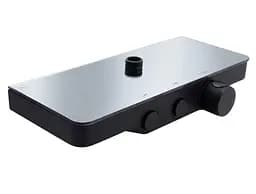 Душова система універсальна Qtap Sloup Black Matt термостатична з полицею QTSL57T105VNKBB - мініатюра 2