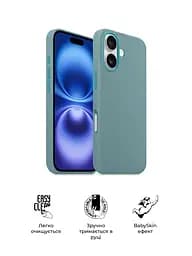 Силиконовый чехол с MagSafe для Apple iPhone 16, ICON2 MagCase, голубой, противоударный, панель с мягкой подкладкой, защита всего корпуса, поддержка беспроводной зарядки, совместим с защитными стеклами и пленками, ArmorStandart (ARM80184) - мініатюра 3